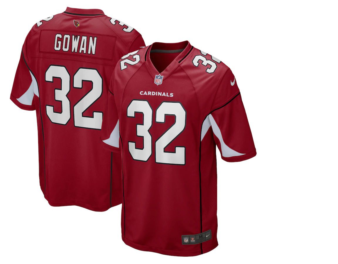 Men Arizona Cardinals #32 Tay Gowan Nike Cardinal Game NFL Jersey->arizona cardinals->NFL Jersey
